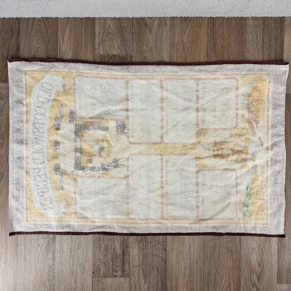 Old Cotswold Recipes Kitchen Tea‎ Towel Made in Britain Cotton Vintage British
